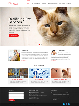 Web Design by OM for The Impetus Agency | Design: #3029139