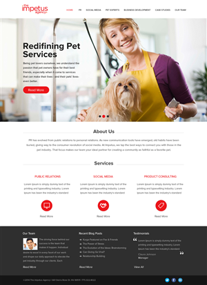 Web Design by OM for The Impetus Agency | Design: #3029144
