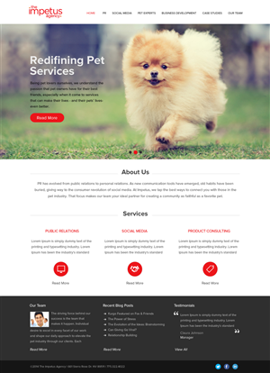 The Impetus Agency | Web Design by OM