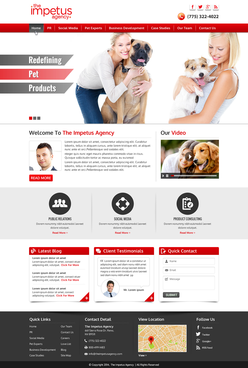 Web Design by Sbss for The Impetus Agency | Design #3029917