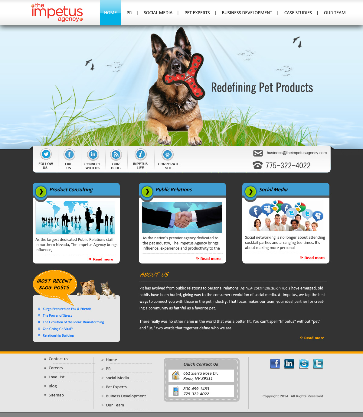 Web Design by CreativeDK for The Impetus Agency | Design #3059621