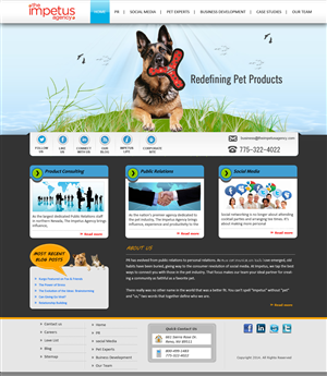 Web Design by CreativeDK for The Impetus Agency | Design: #3059621