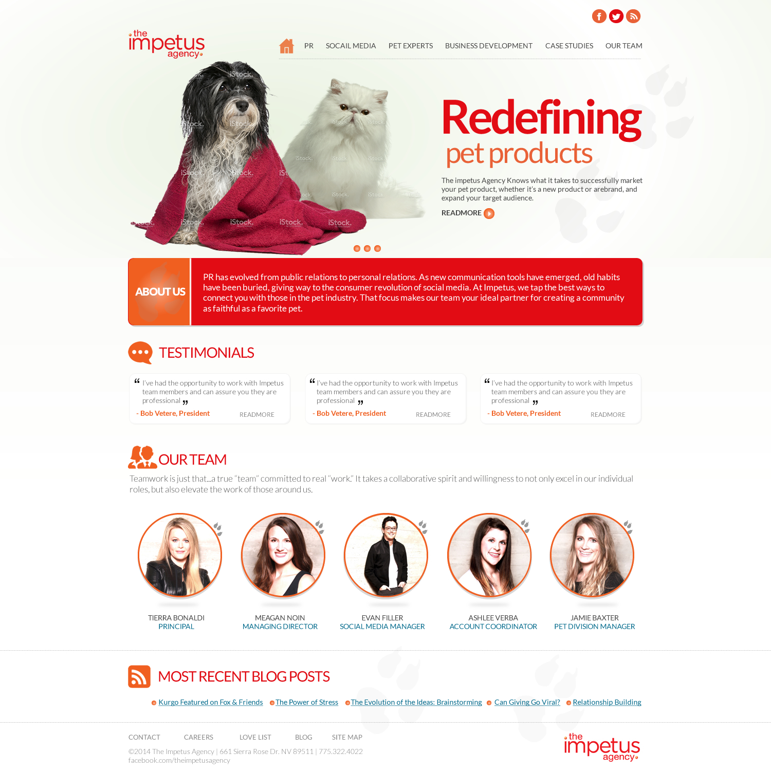 Web Design by TechWise for The Impetus Agency | Design #3007722