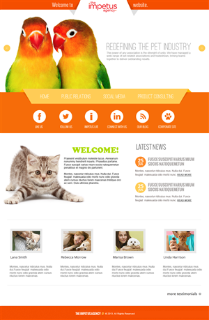Web Design by jeckx2 for The Impetus Agency | Design: #3015134