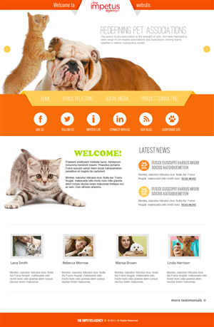 Web Design by jeckx2 for The Impetus Agency | Design: #3015144