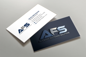 AFS being the logo with Auswest Fastening Solutions written below | Diseño de Logo y Tarjeta de Presentación por R.design