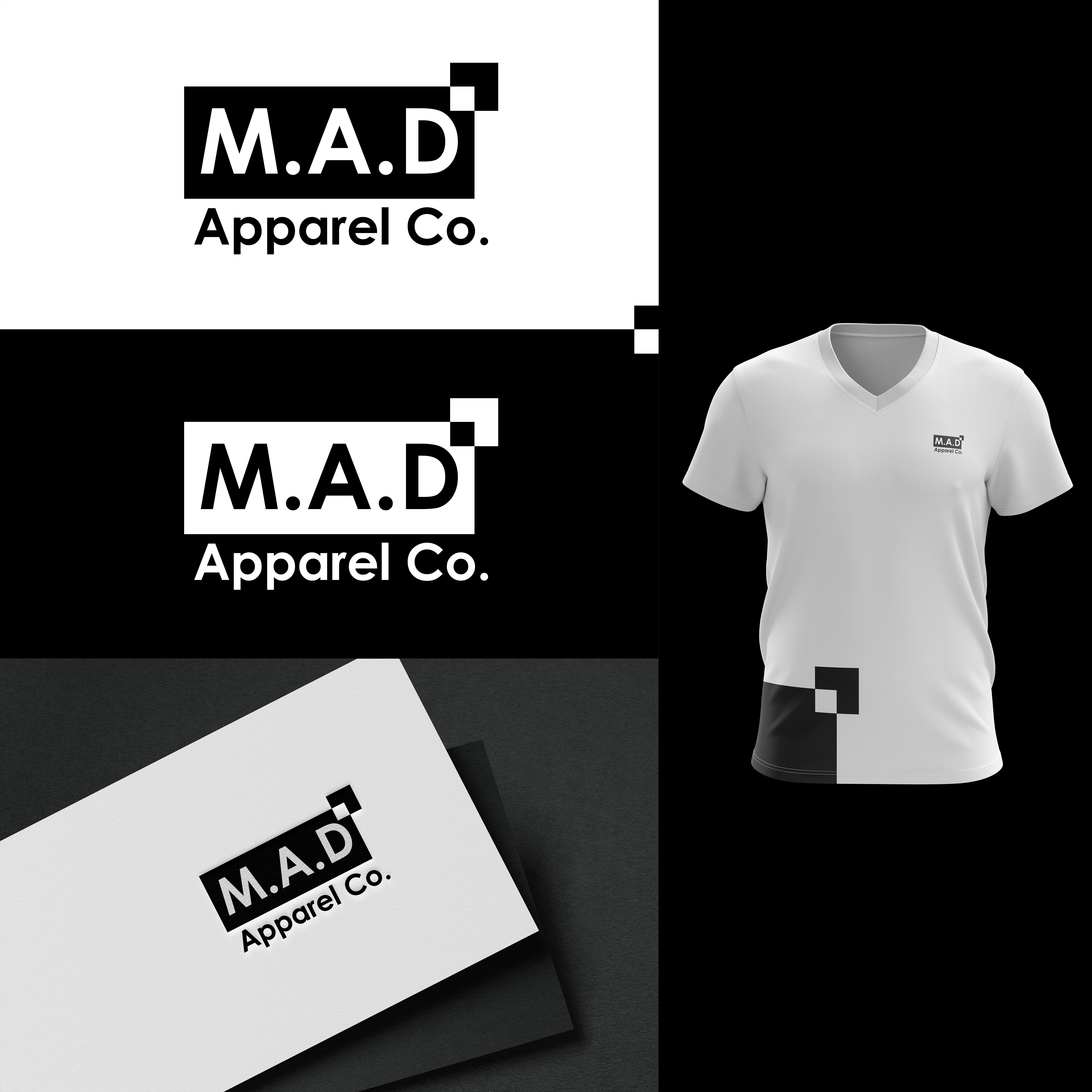 Logo Design by Abdulmalik Ganijonov for MAD Apparel Co. | Design #24314962