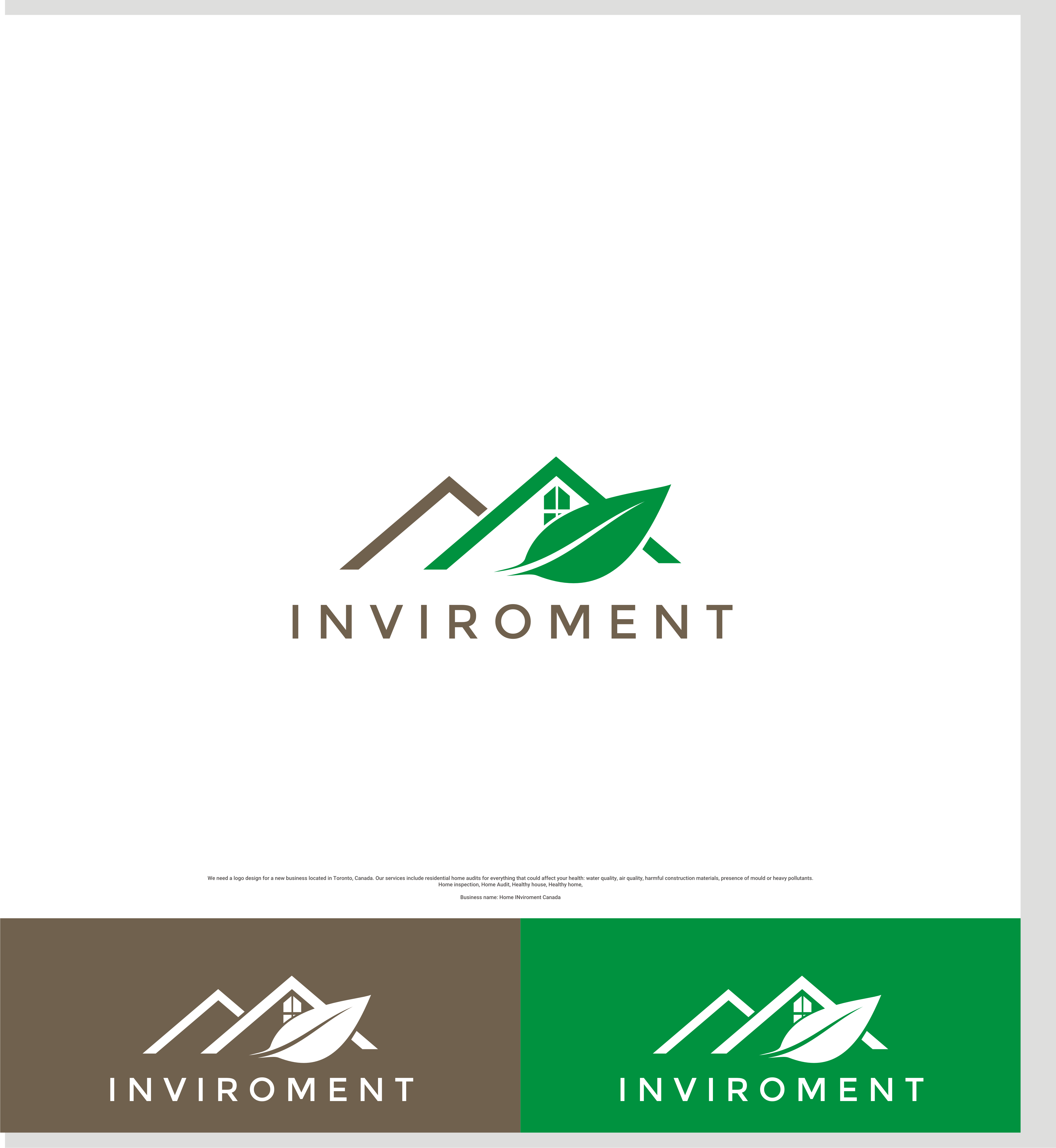 Logo Design by LL d.e.s.i.g.n for Home Inviroment Canada  | Design: #24307696