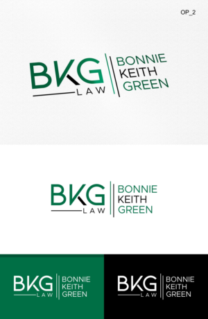You can use her full initials - 'BKG',  or you can use the letter 'G' (her last initial) paired with 'The Green Firm, PLLC' | Design de Logo par CIG Designer