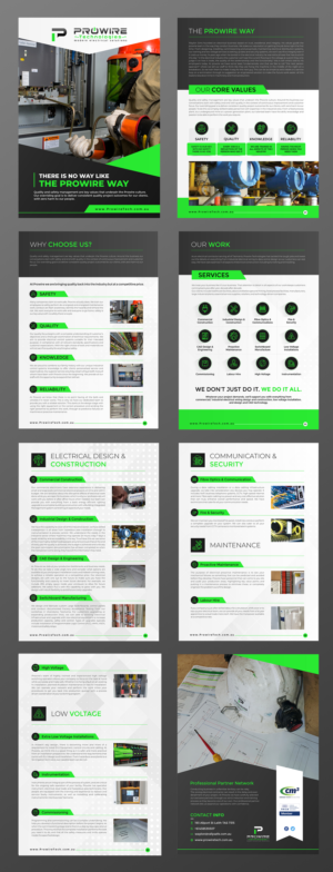 Industrial Electrical company brochure | Design de Brochure par ecorokerz