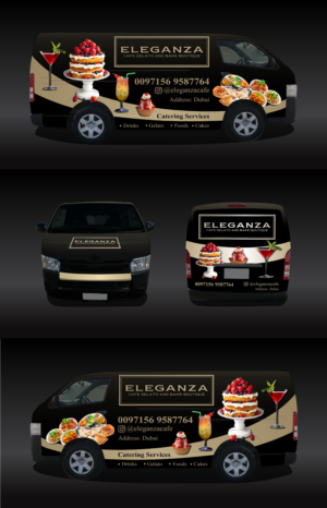  Car wrap for Toyota HiAce standard roof Food delivery van | Diseño de Rotulación de Vehículo por Kira Graphics