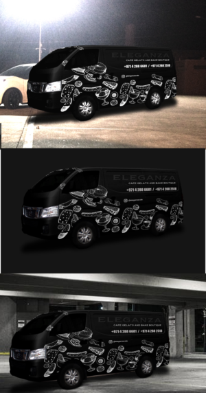  Car wrap for Toyota HiAce standard roof Food delivery van | Car Wrap-Design von StarGraphics