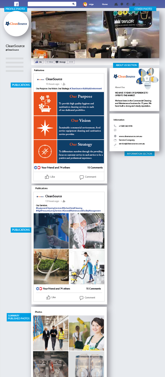 Facebook Design by MuchasMigas for this project | Design #24502386