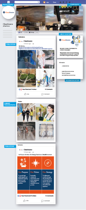 Facebook Design by MuchasMigas for this project | Design: #24519640