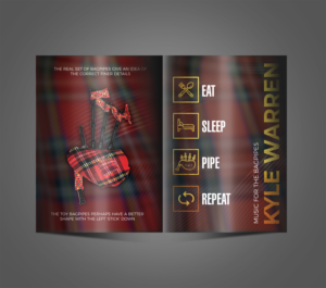 Book cover design for modern bagpipe music book | Buchumschlag Design von RGraphic