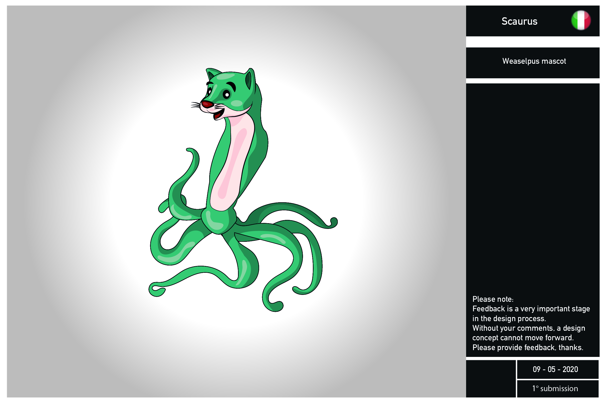 Design de Mascotte par InkThink by Scaurus pour snd.ai | Design #24413152