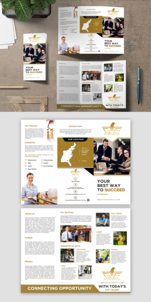 Diseño de Brochure por debdesign para Golden Eagle Staffing Agency | Diseño: #24329135