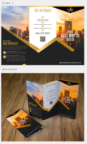 Diseño de Brochure por HeshanKavinda para Golden Eagle Staffing Agency | Diseño: #24339874