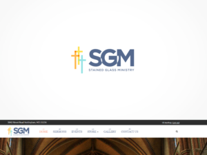 Stained Glass Ministry or SGM | Logo Design by ArtTank