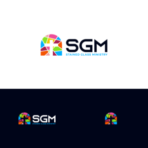 Stained Glass Ministry or SGM | Logo Design by Gisella Guzmán