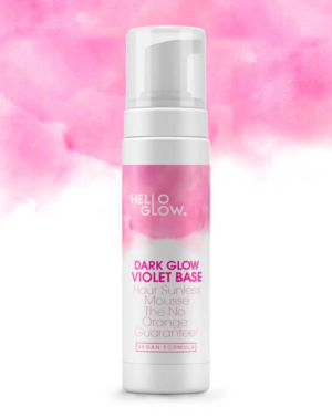 HelloGlow. Sunless Tanning Mousse Label | Label Design by Soluciones Creativas