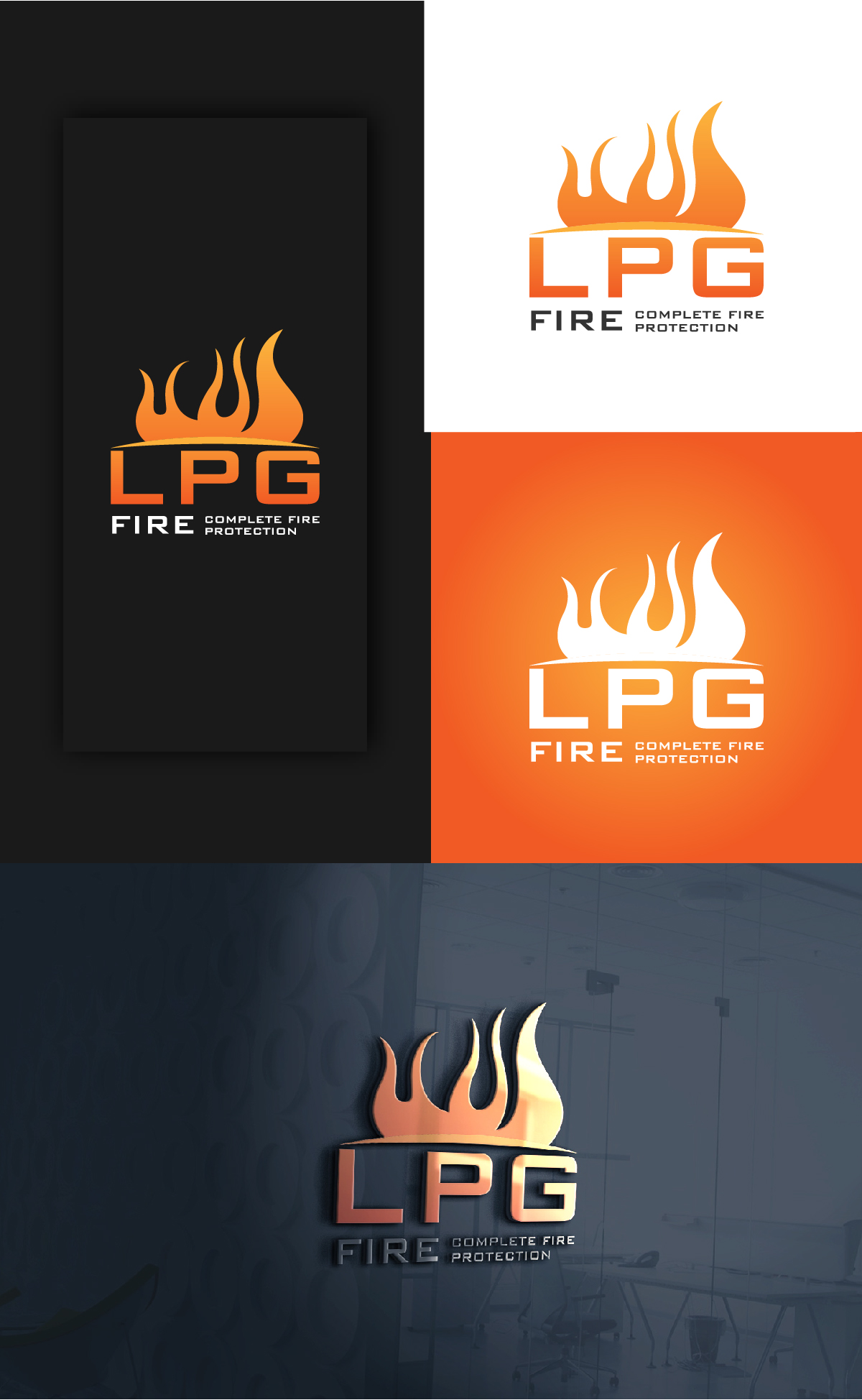 Logo Design by Deziners Zone for LPG Fire Protection Inc. | Design #24330926