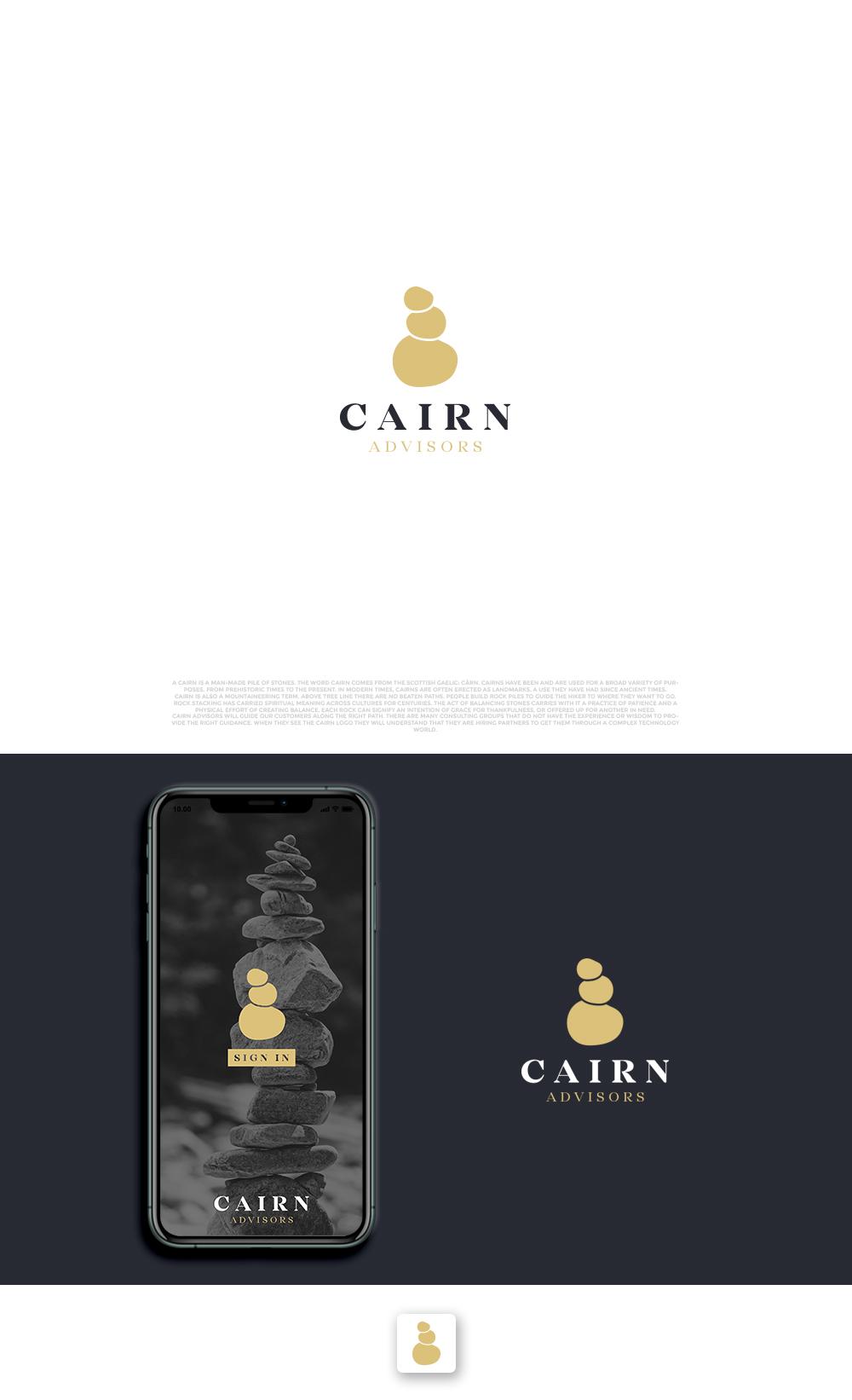 Logo Design by Zane_Graph_Design for Cairn Advisors | Design #24338900