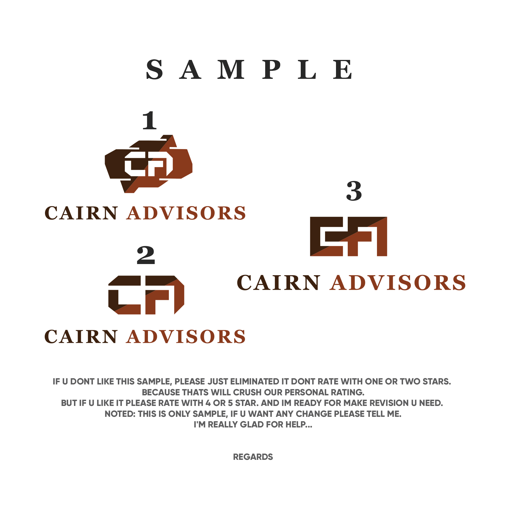 Logo Design by IdentsArt for Cairn Advisors | Design #24331777
