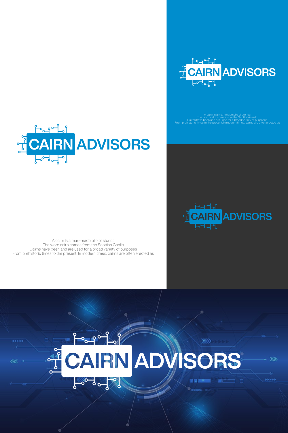 Logo Design by qholis studio for Cairn Advisors | Design #24329597