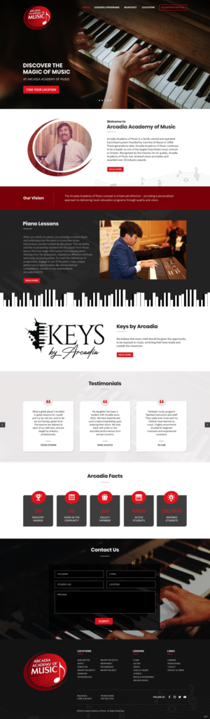 Web-Design von pb für Arcadia Music Group | Design: #24318451