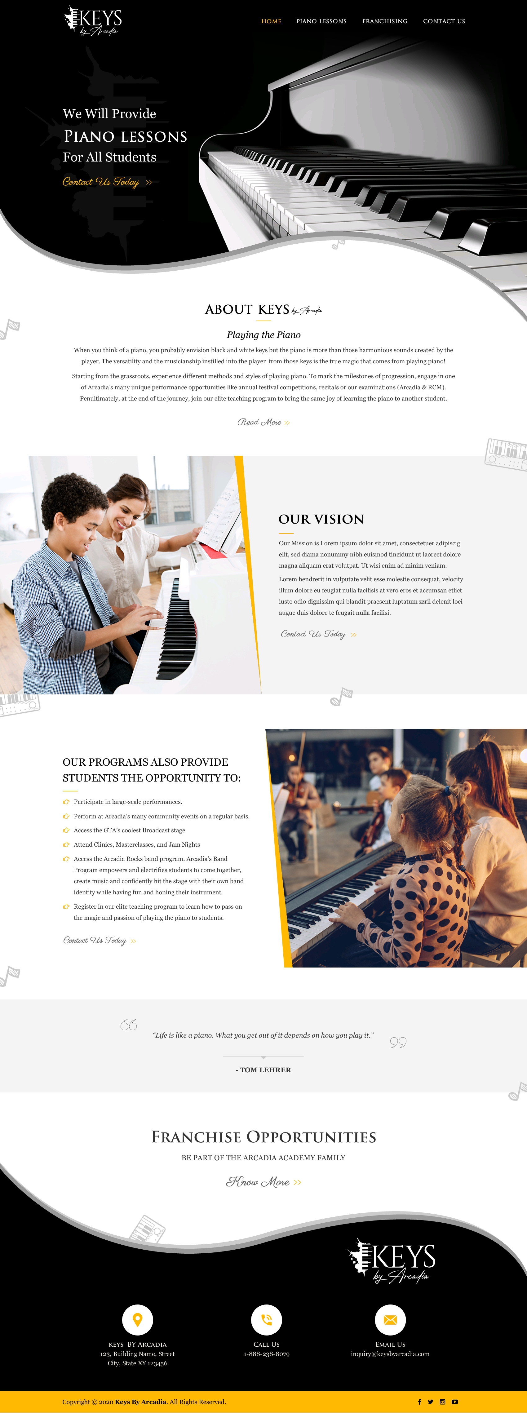 Web Design by Sbss for Arcadia Music Group | Design #24330440