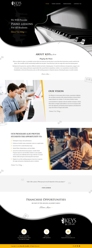 Web Design by Sbss for Arcadia Music Group | Design: #24330440