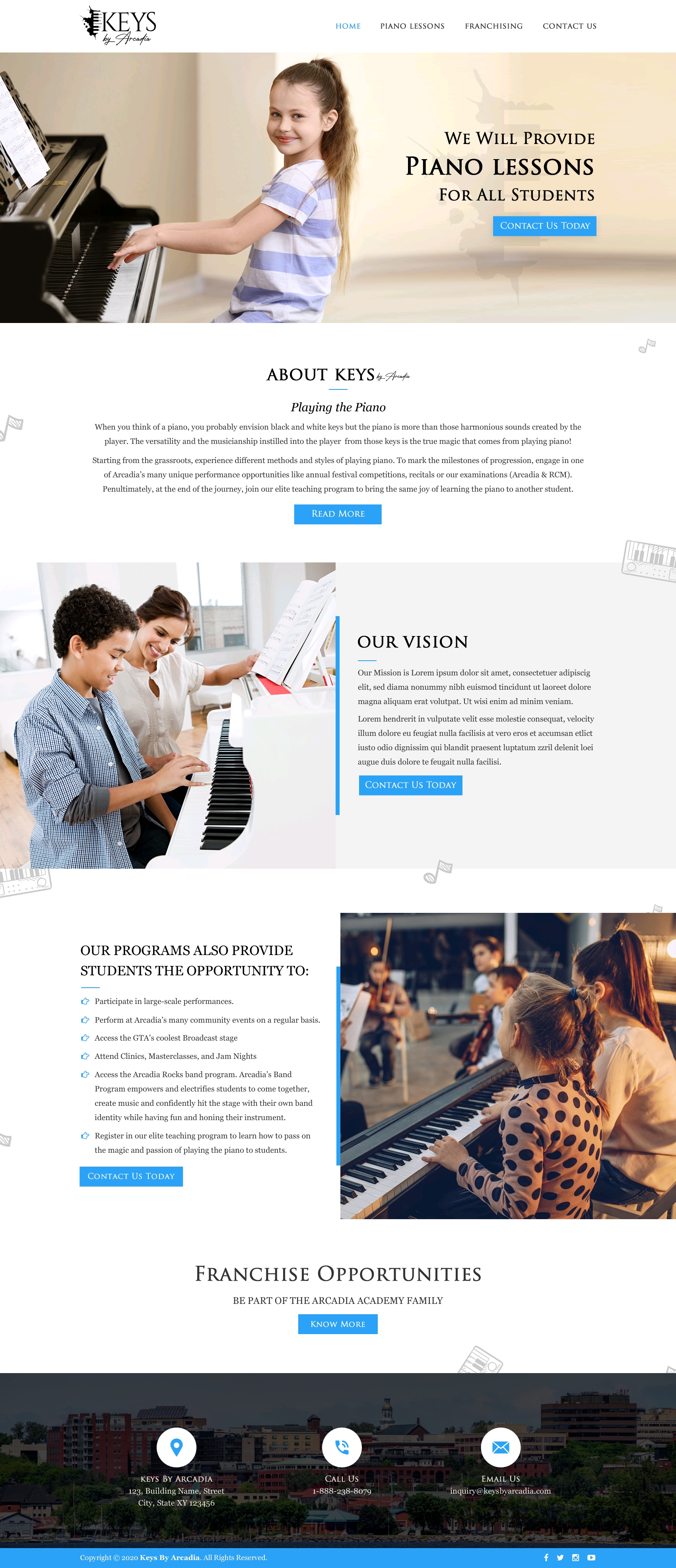 Web Design by Sbss for Arcadia Music Group | Design #24330441