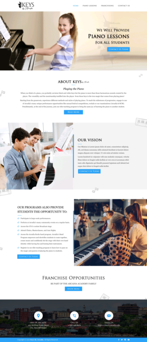 Web Design by Sbss for Arcadia Music Group | Design: #24330441
