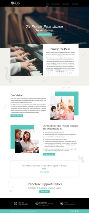 Web Design par Sbss pour Arcadia Music Group | Design : #24330687