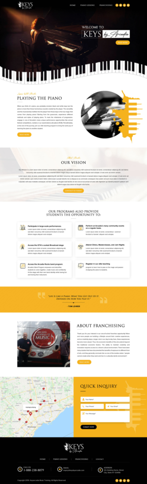 Web Design par Sbss pour Arcadia Music Group | Design : #24332629