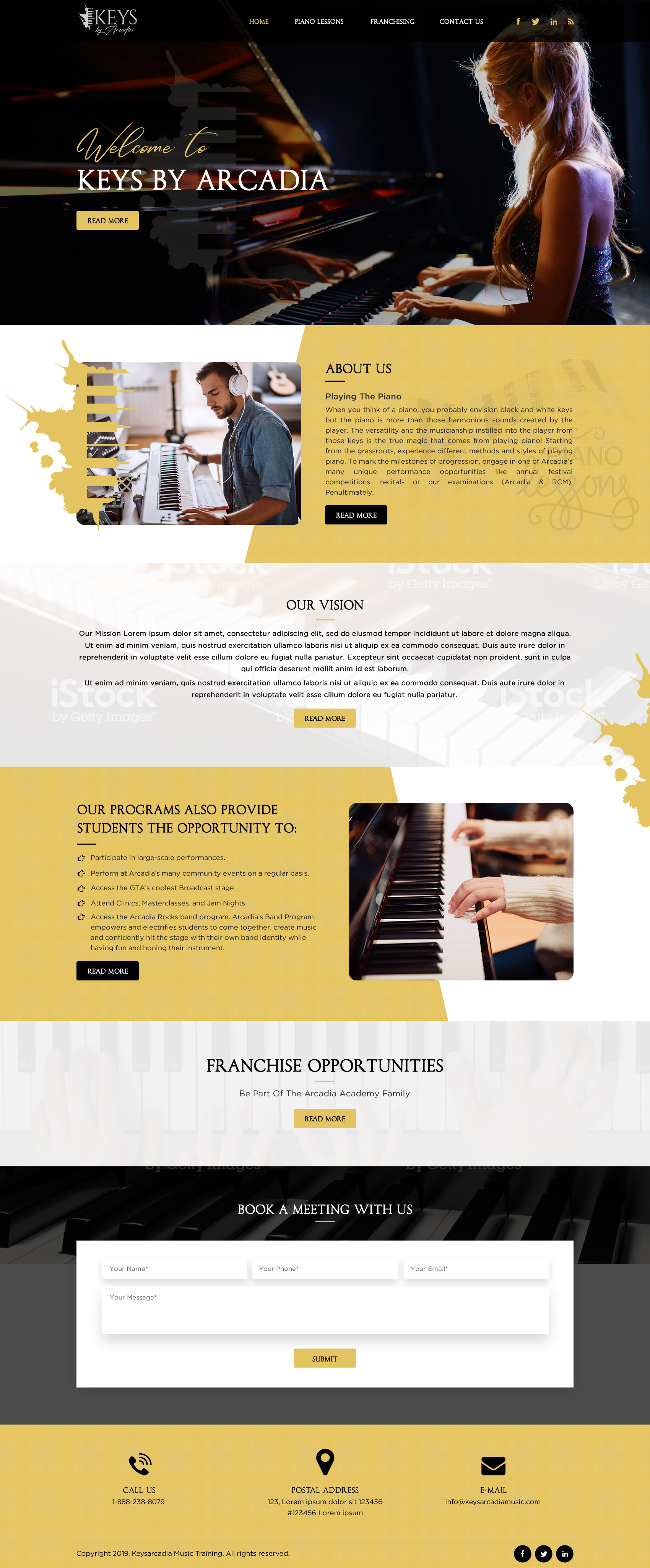 Web Design by Sbss for Arcadia Music Group | Design #24332630
