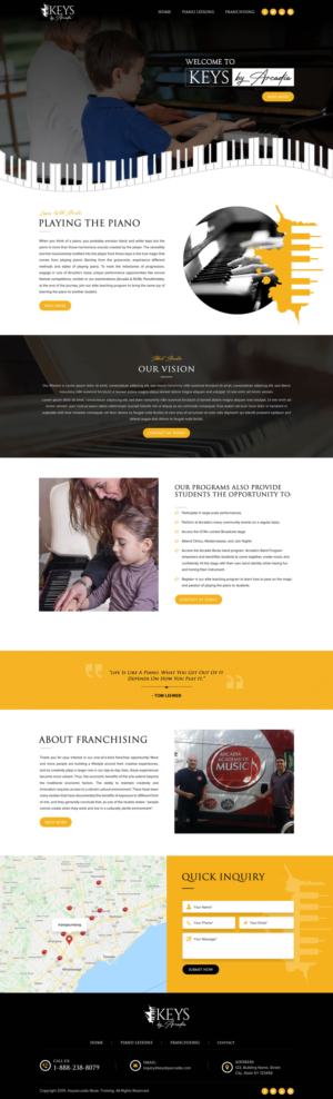 Web Design par Sbss pour Arcadia Music Group | Design : #24332636