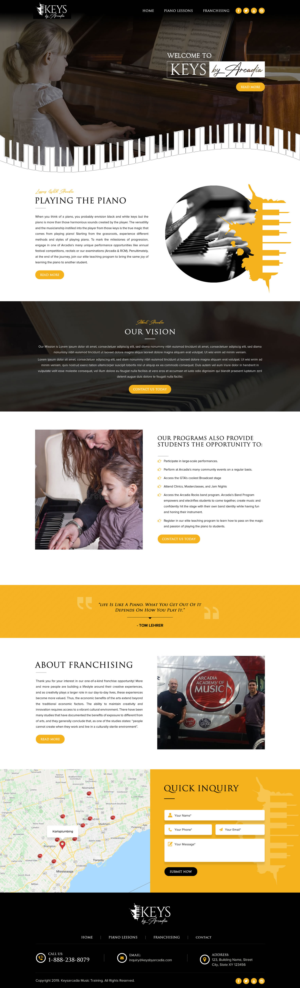 Web Design par Sbss pour Arcadia Music Group | Design : #24332637