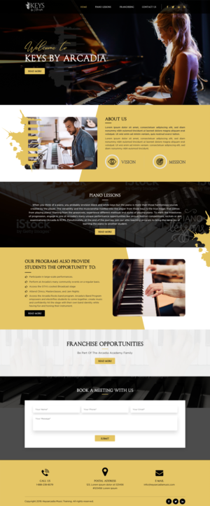 Web Design par Sbss pour Arcadia Music Group | Design : #24332639