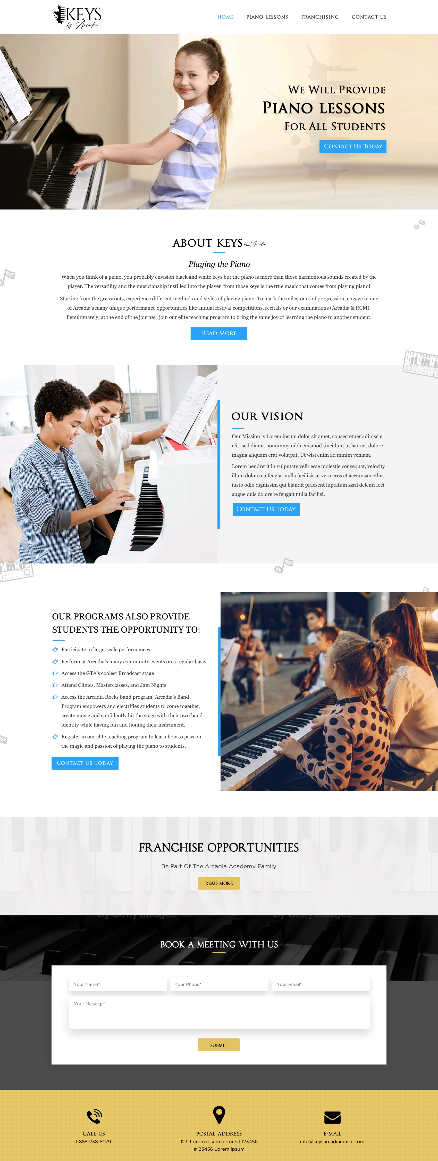 Web Design by Sbss for Arcadia Music Group | Design #24342044