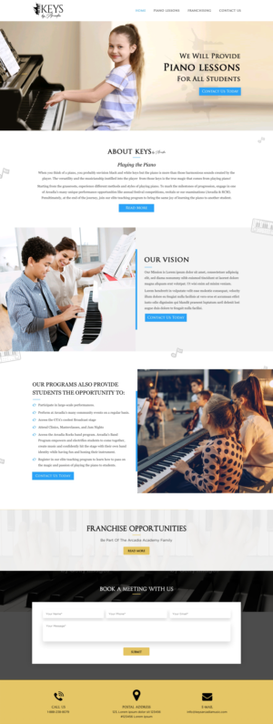 Web Design par Sbss pour Arcadia Music Group | Design : #24342044