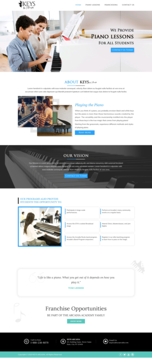 Web Design par Sbss pour Arcadia Music Group | Design : #24342045