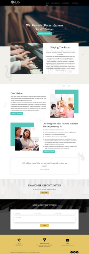 Web Design par Sbss pour Arcadia Music Group | Design : #24342046