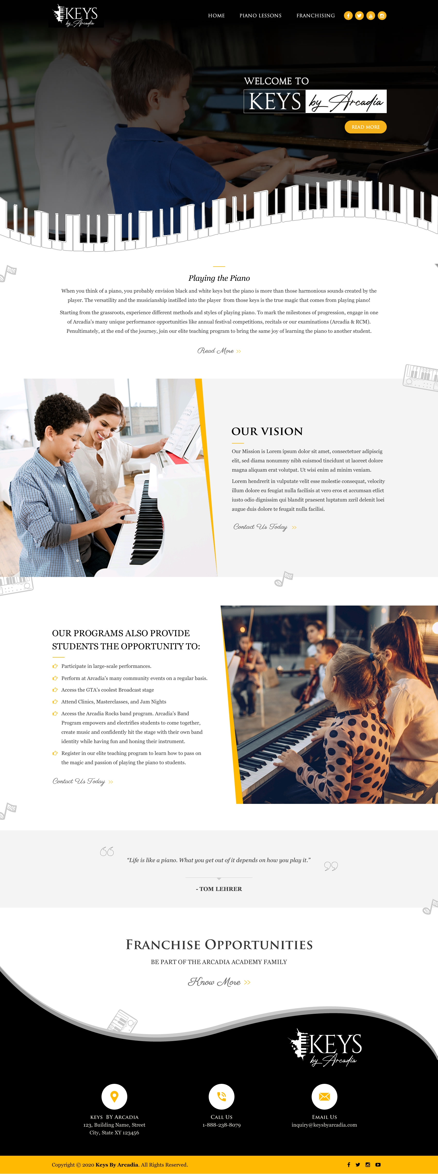 Web Design by Sbss for Arcadia Music Group | Design #24342055