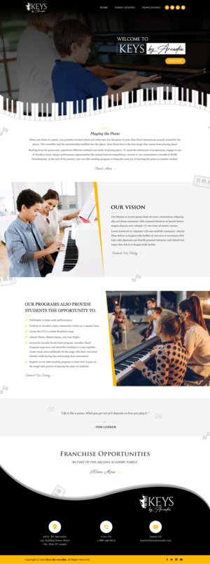 Web Design par Sbss pour Arcadia Music Group | Design : #24342055