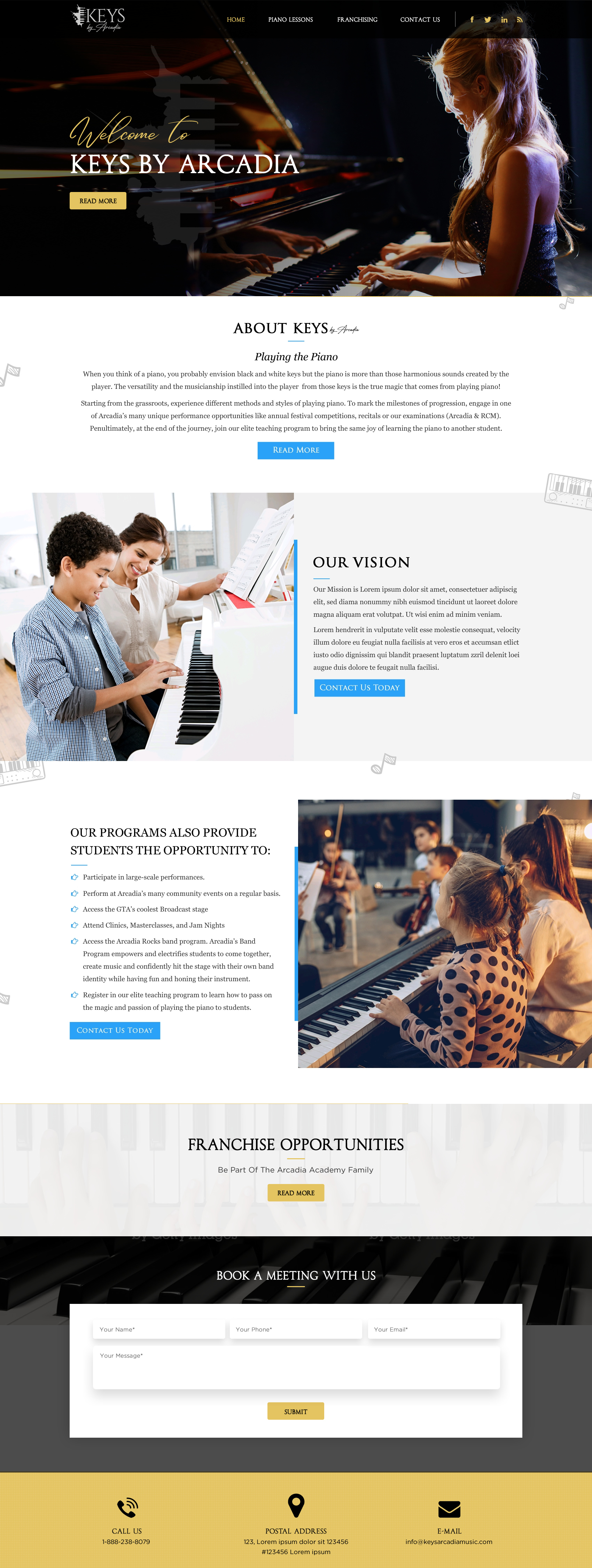 Web Design by Sbss for Arcadia Music Group | Design #24355348