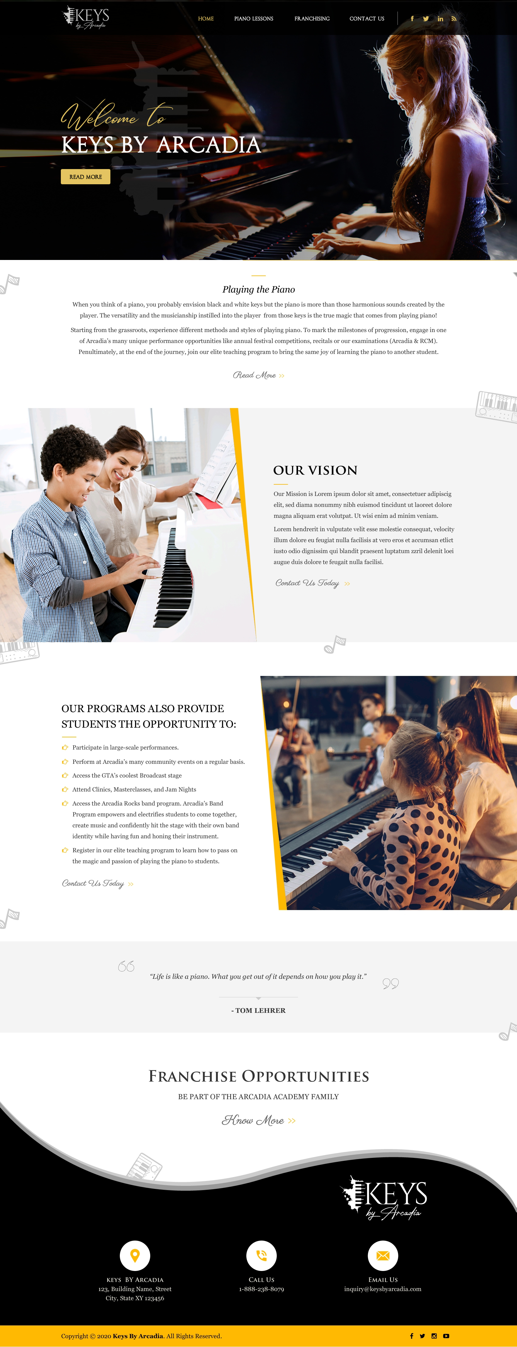 Web Design by Sbss for Arcadia Music Group | Design #24355350
