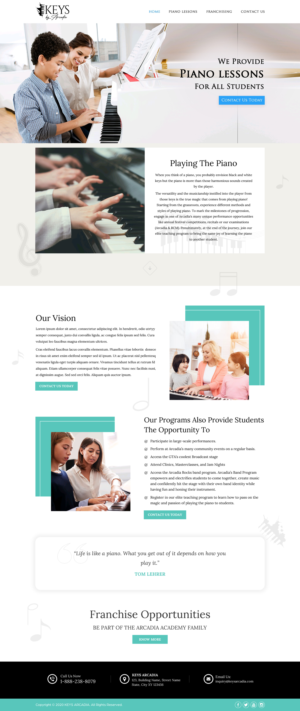 Web Design par Sbss pour Arcadia Music Group | Design : #24358164