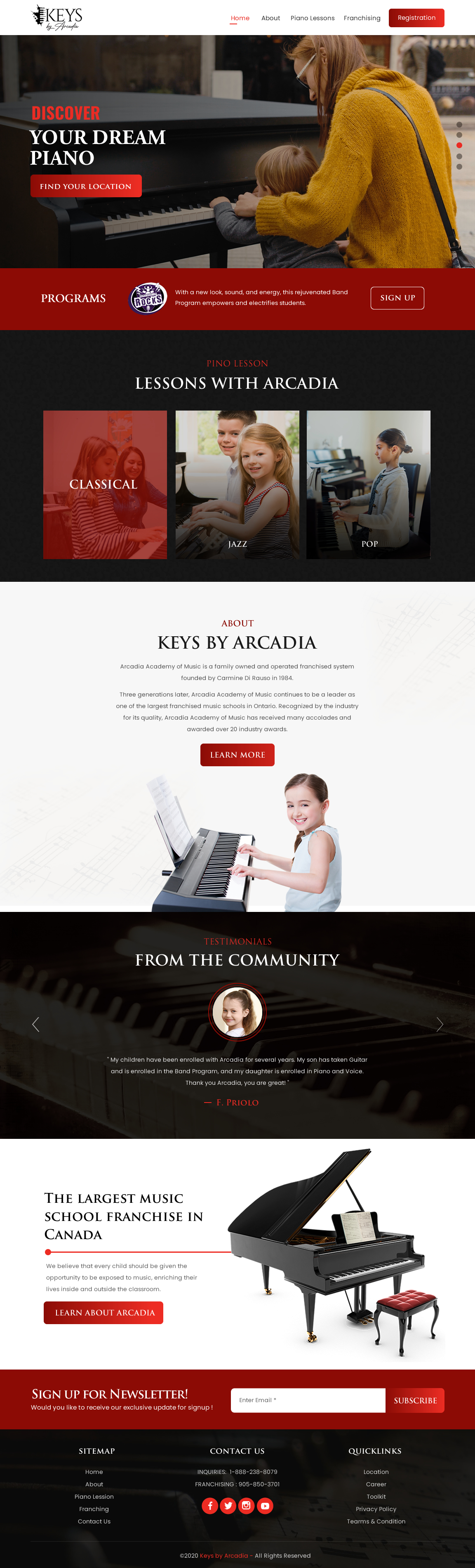 Diseño Web por rightway para Arcadia Music Group | Diseño #24318713